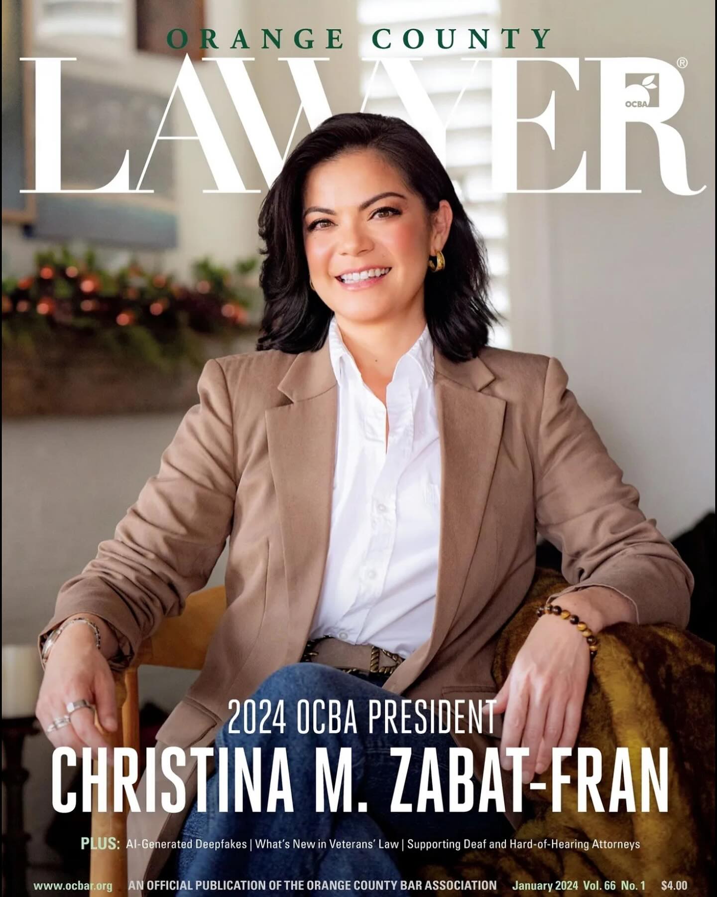 Christina Zabat-Fran ’12 Profiled in Orange County Lawyer Magazine